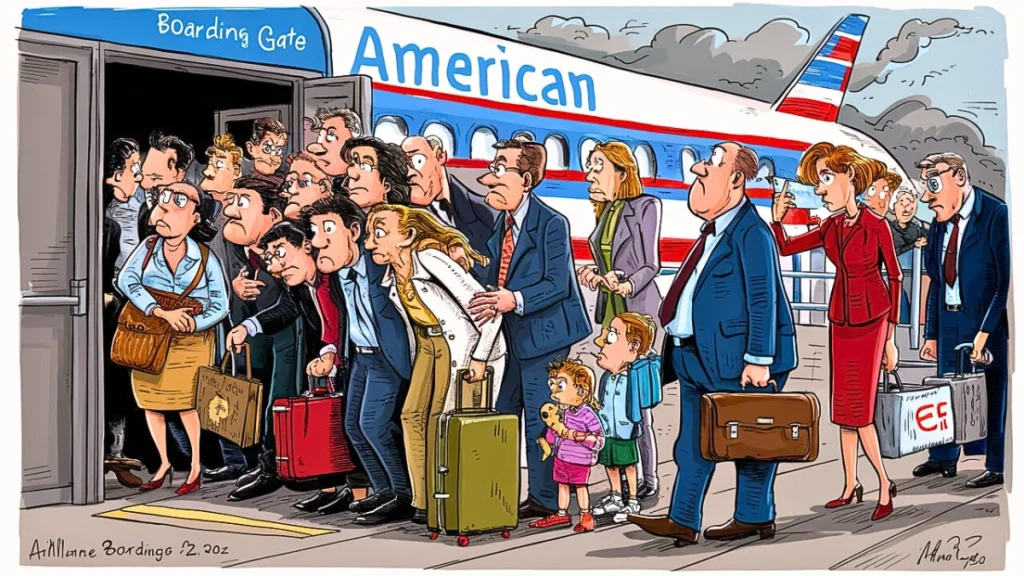 American Airlines Boarding Gate Lice