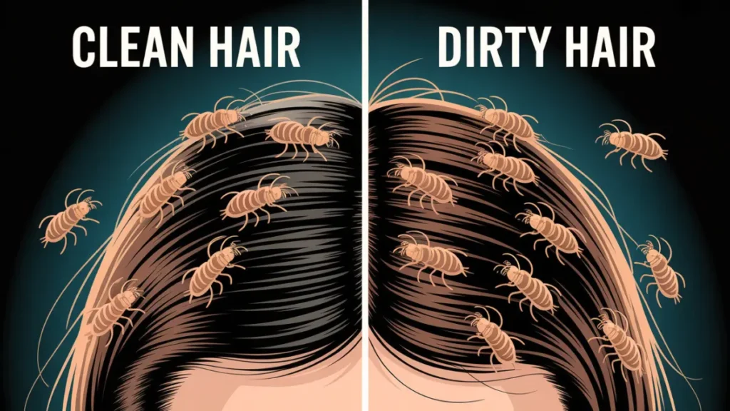do lice prefer clean or dirty hair