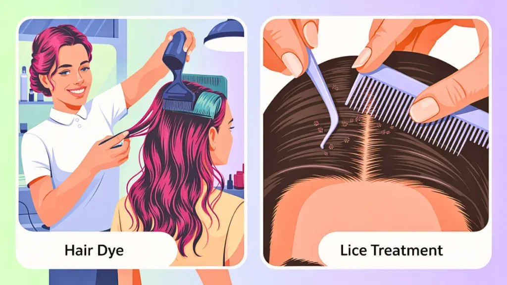 hair dye and lice